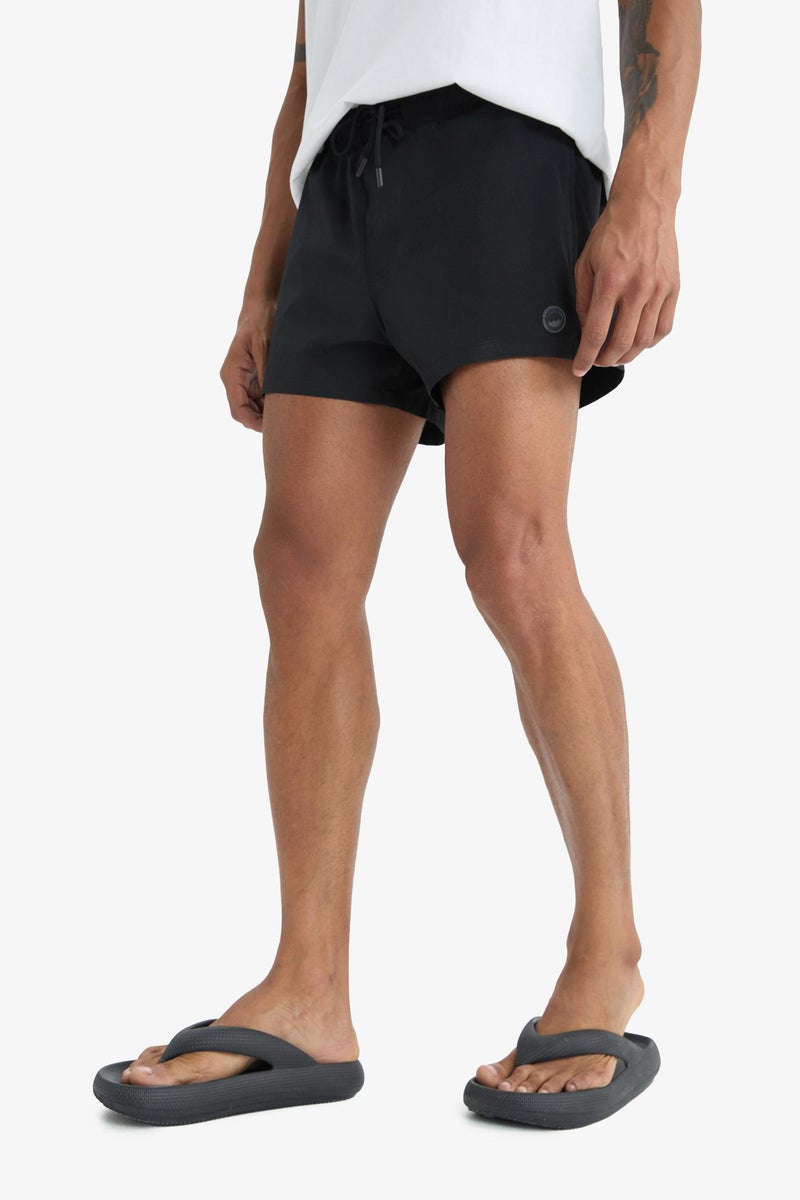 DeFacto Black Man DeFactoFit Andy Printed Flexible Textured Sports Swim Shorts Casual - Image 3